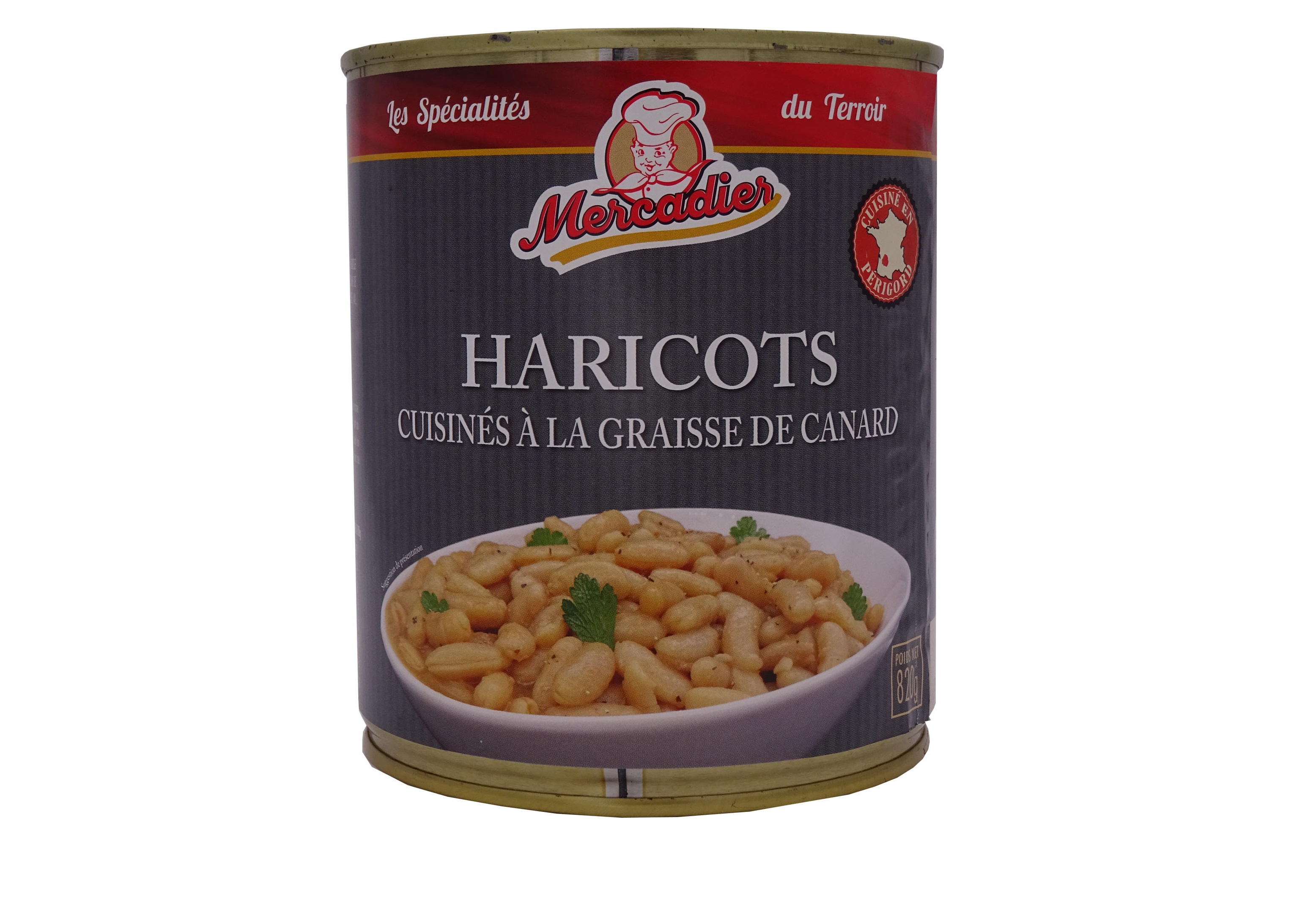 Haricots cuisinés à la graisse de canard