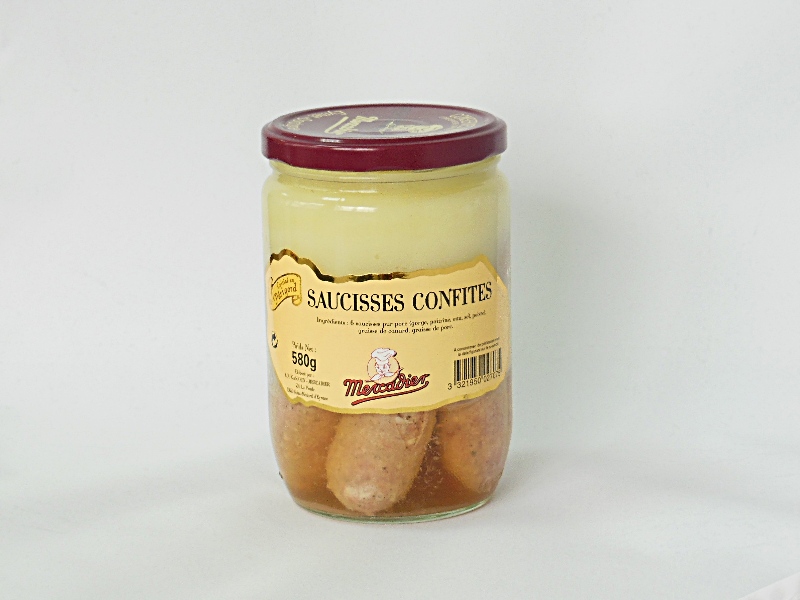 Saucisses confites